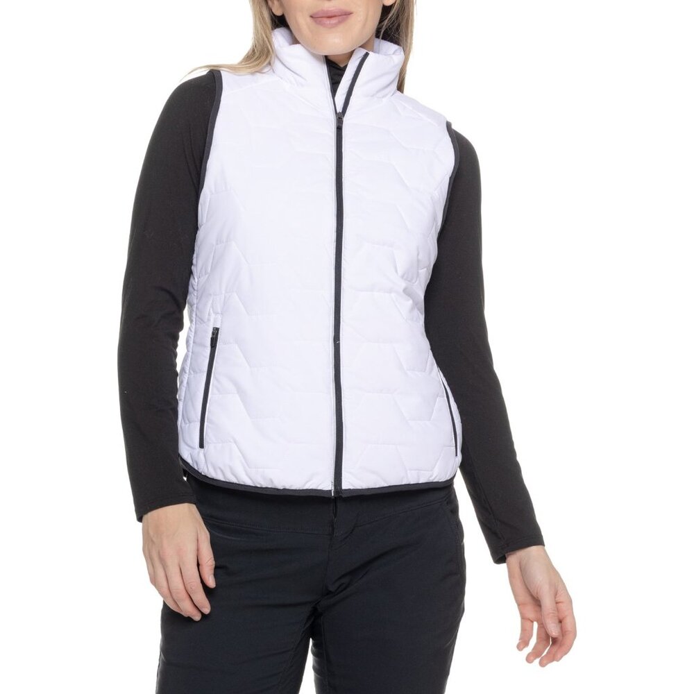 ASICS Honeycomb Quilted Insulated Vest | White | Small | NWT